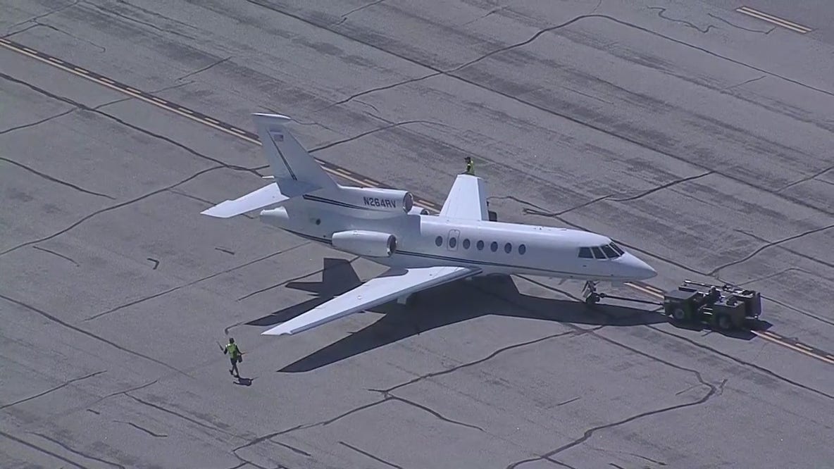 Business jet veers off runway at BWI Marshall Airport